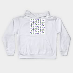 Sumeru Flowers Print (White) Kids Hoodie